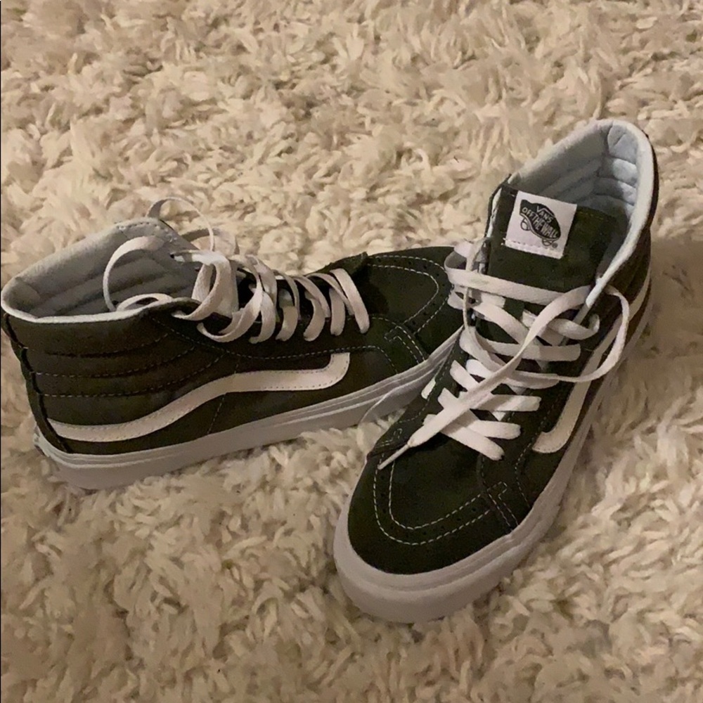 Olive Green Hightop Vans
